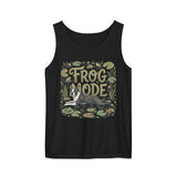 Frog Mode Boston Terrier Dog Unisex Garment-dyed Tank Top . Black