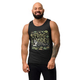 Frog Mode Boston Terrier Dog Unisex Garment-dyed Tank Top .