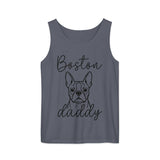 Boston Daddy Mode Garment-Dyed Tank Top . Denim