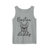 Boston Daddy Mode Garment-Dyed Tank Top . Granite