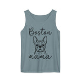 Boston Mama Mode Garment-Dyed Tank Top . Ice Blue