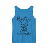Boston Mama Mode Garment-Dyed Tank Top . Royal Caribe