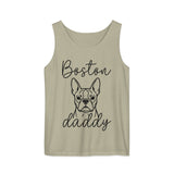 Boston Daddy Mode Garment-Dyed Tank Top . Sandstone