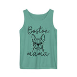 Boston Mama Mode Garment-Dyed Tank Top . Seafoam