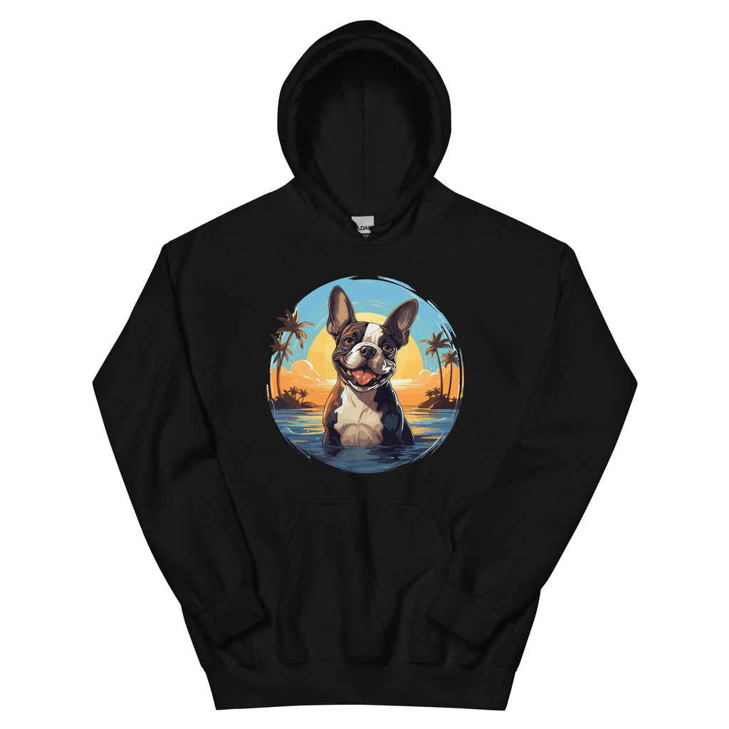 Hawaii Vibe Boston Terrier Hoodie