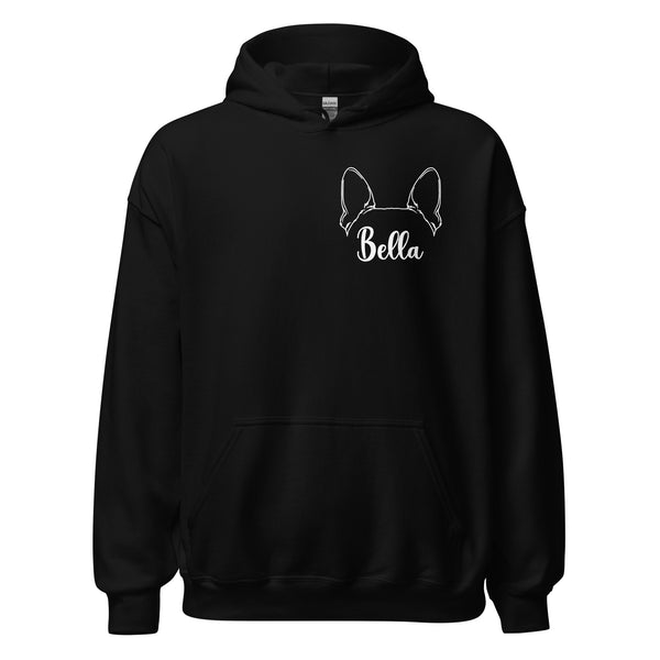 Ears With Boston Terrier Name - Custom Unisex Hoodie