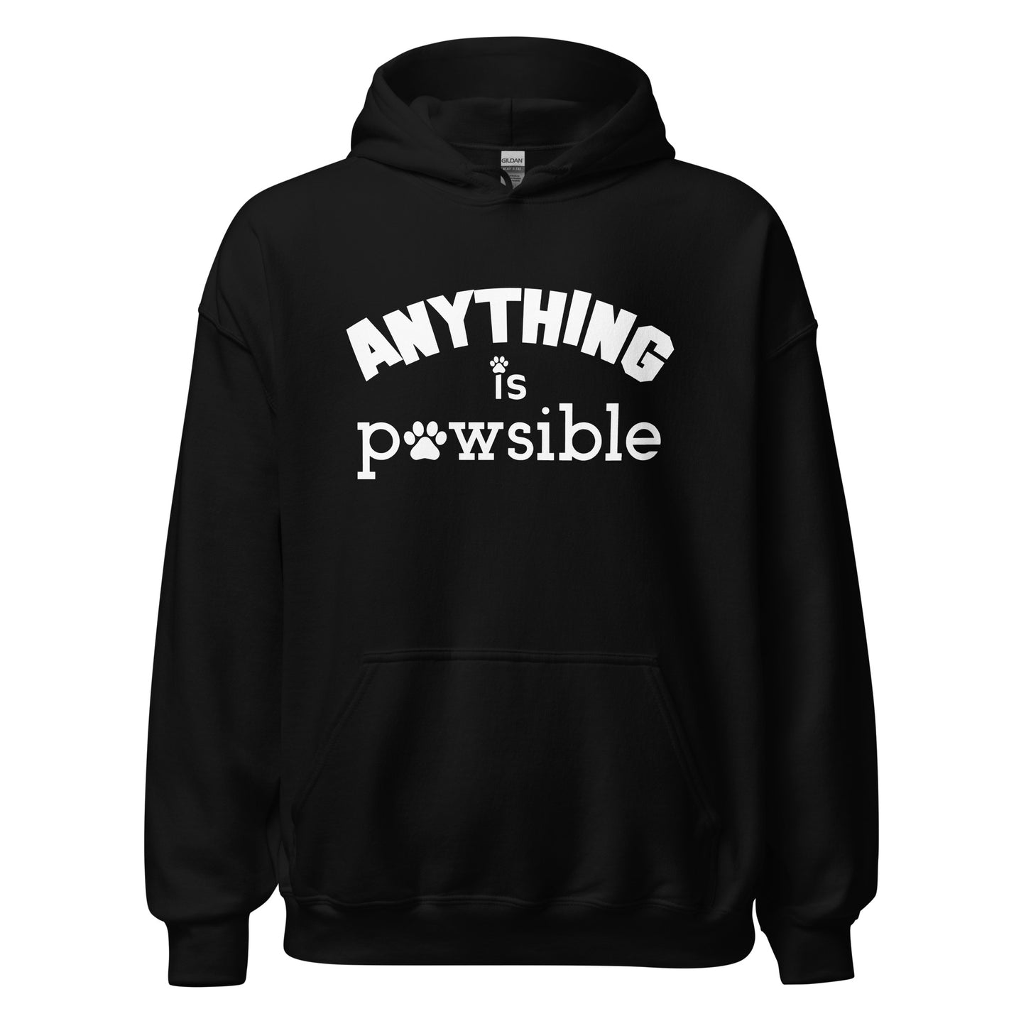Anything Is Pawsible Unisex Hoodie
