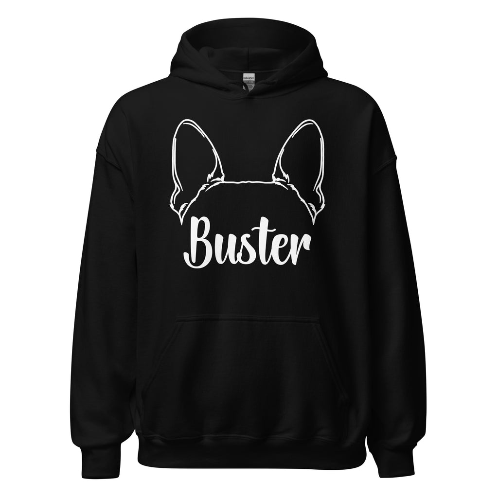 Big Ears With Boston Terrier Name - Custom Unisex Hoodie