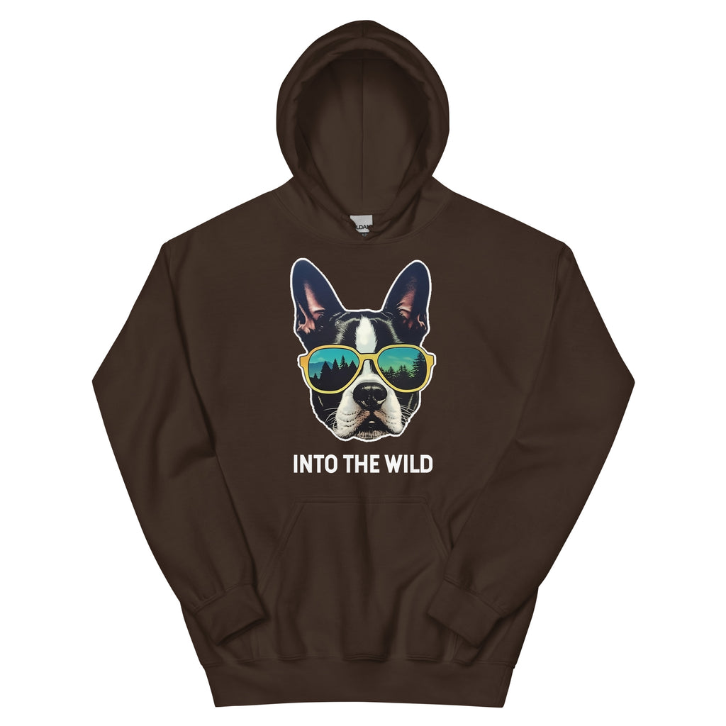 Into The Wild Boston Terrier Unisex Hoodie