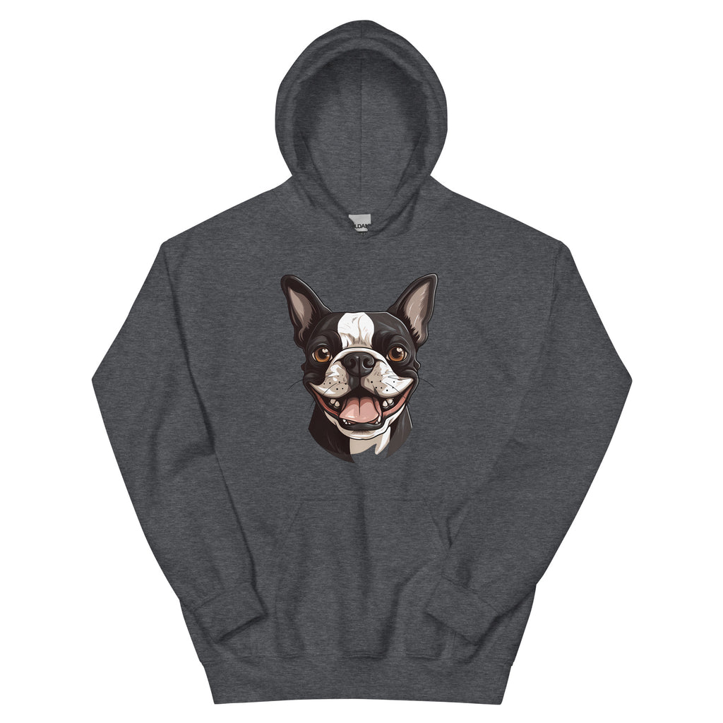 Smiling Boston Terrier Hoodie