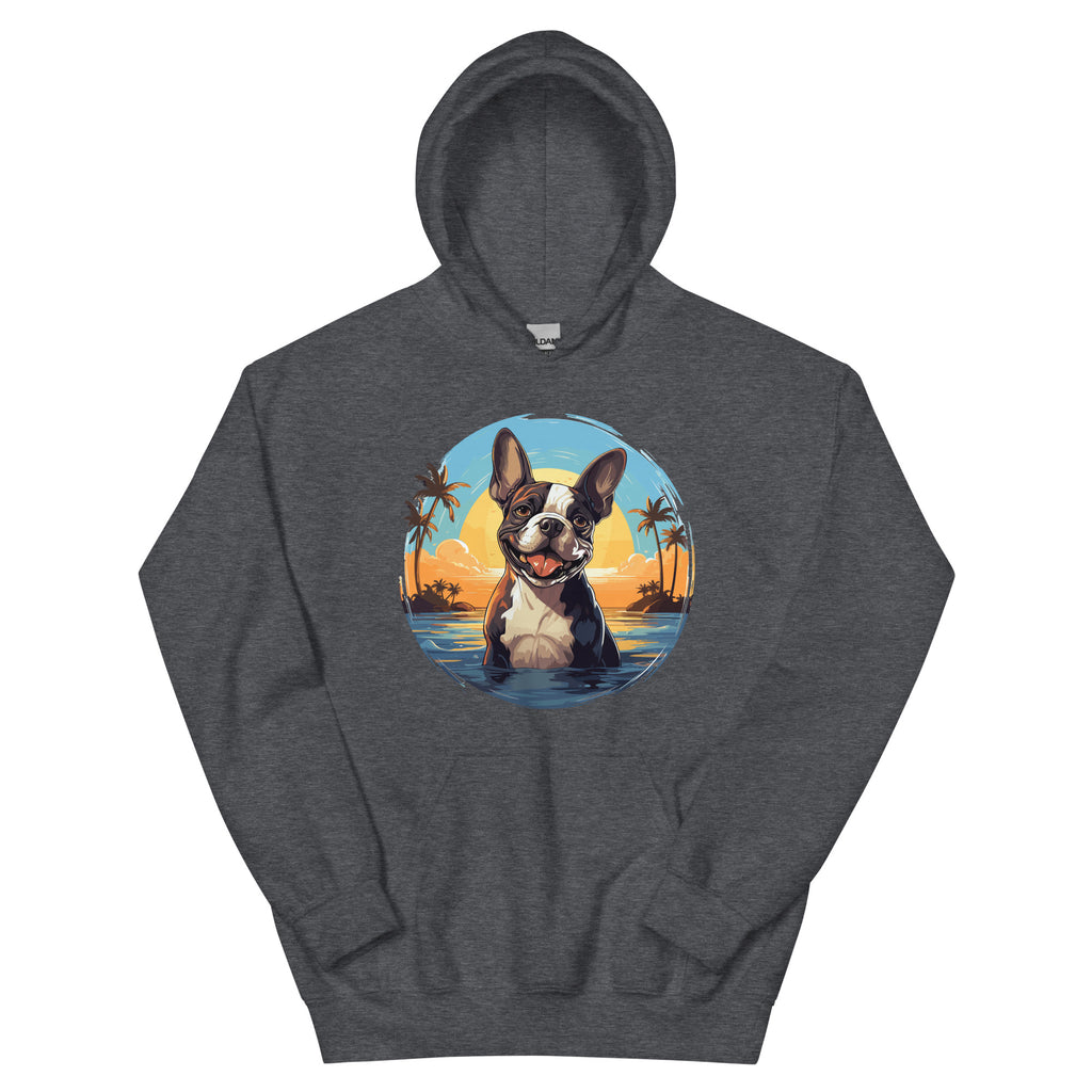 Hawaii Vibe Boston Terrier Hoodie