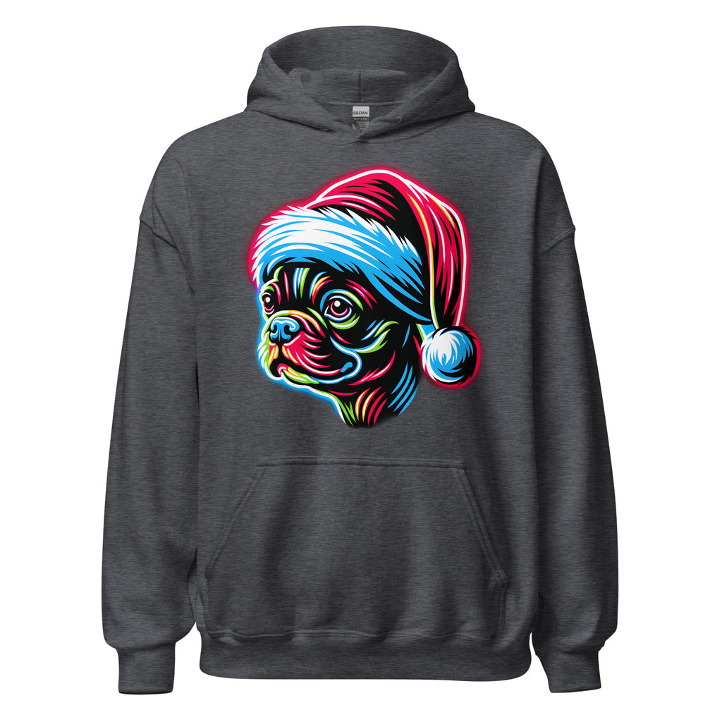 Bright Boston Holiday - Santa Pup Style Unisex Hoodie