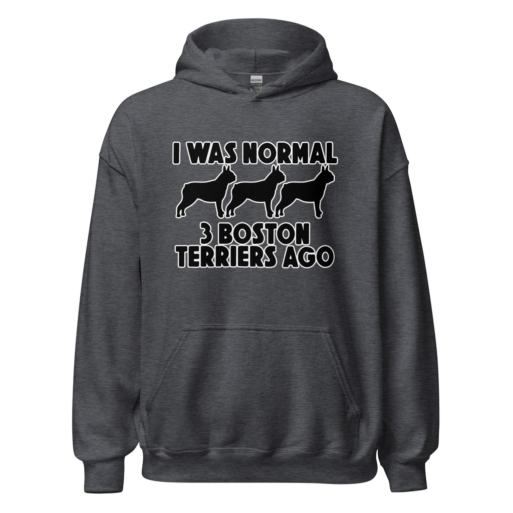 I Was Normal 3 Boston Terriers Ago Unisex Hoodie