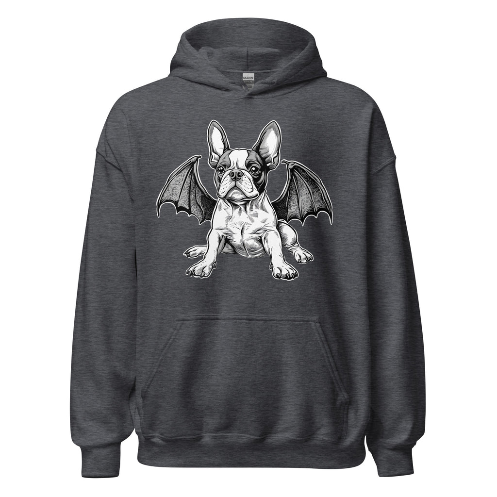 Bat-Winged Boston Terrier Dog Unisex Hoodie