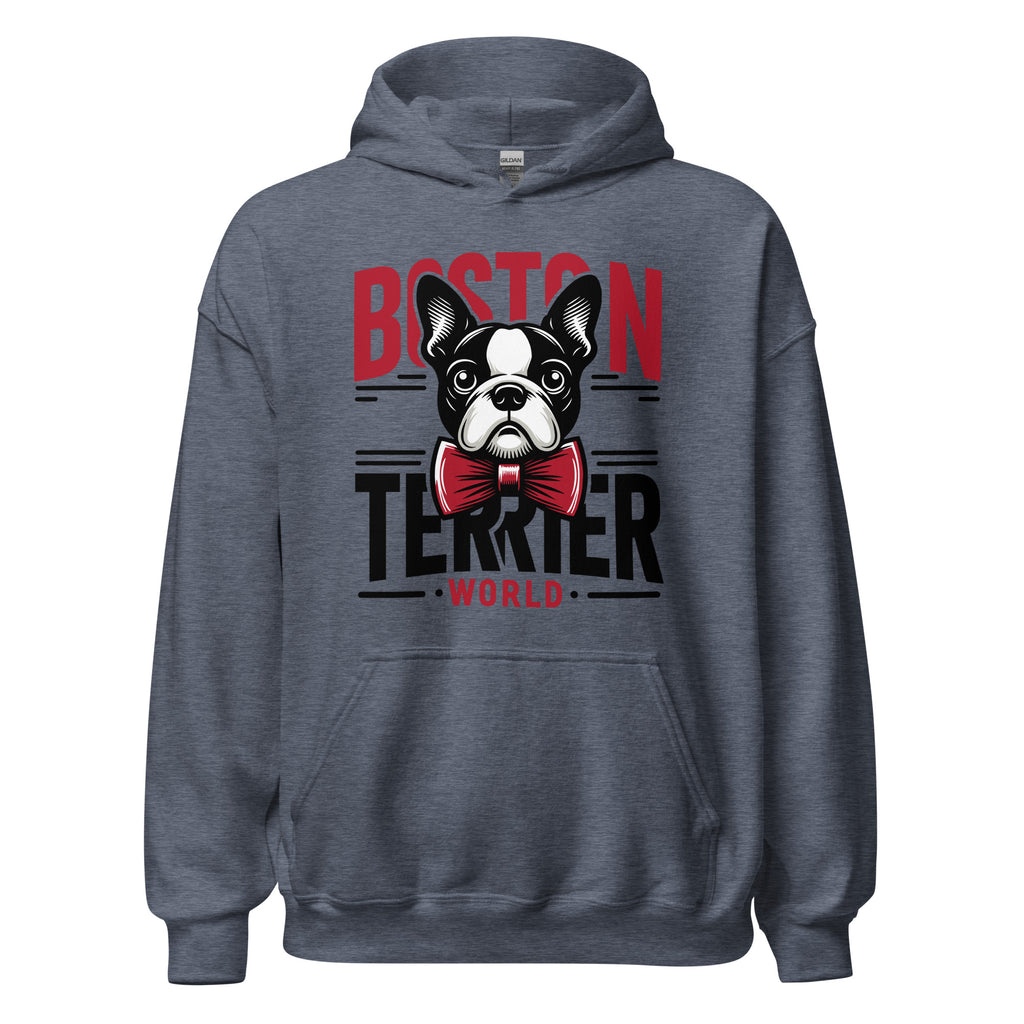 Boston Terrier World Unisex Hoodie