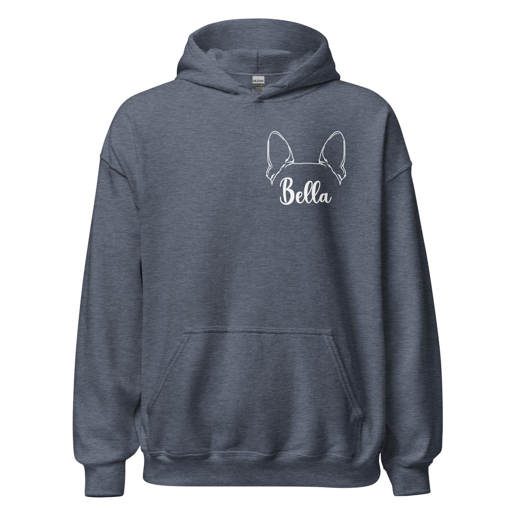 Ears With Boston Terrier Name - Custom Unisex Hoodie