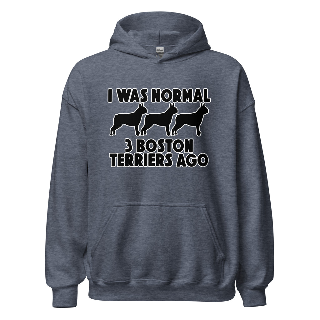 I Was Normal 3 Boston Terriers Ago Unisex Hoodie