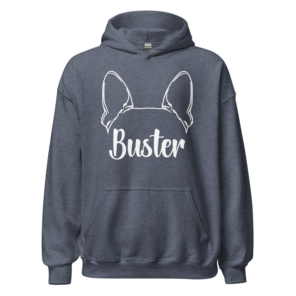 Big Ears With Boston Terrier Name - Custom Unisex Hoodie