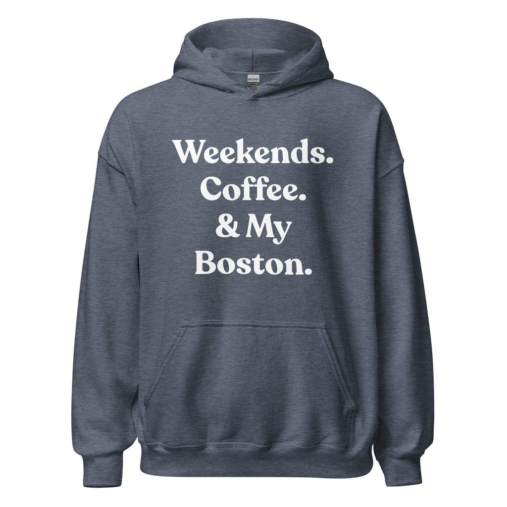 Weekends Coffee And Boston Terrier Unisex Hoodie