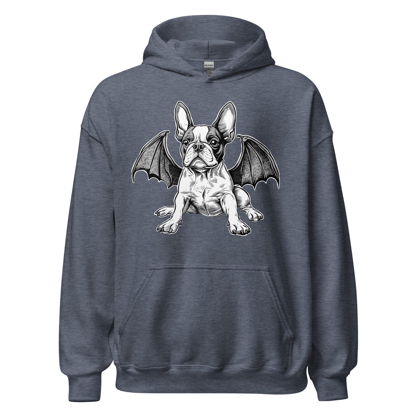 Bat-Winged Boston Terrier Dog Unisex Hoodie