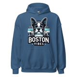 Boston Terrier Vibes Unisex Hoodie