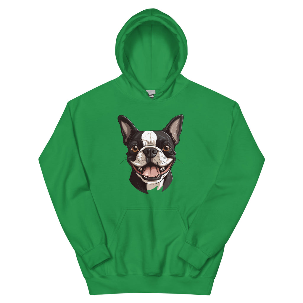 Smiling Boston Terrier Hoodie