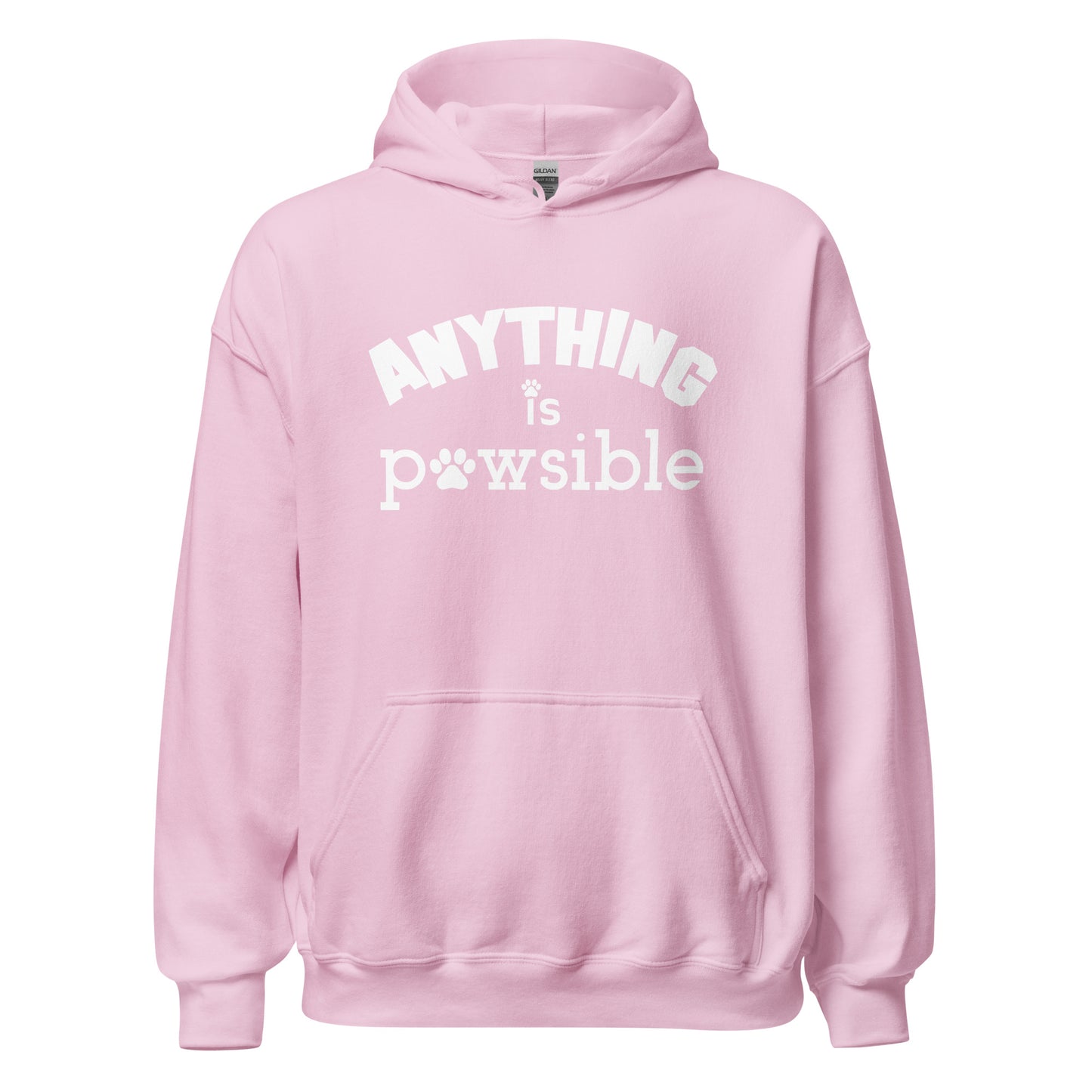 Anything Is Pawsible Unisex Hoodie