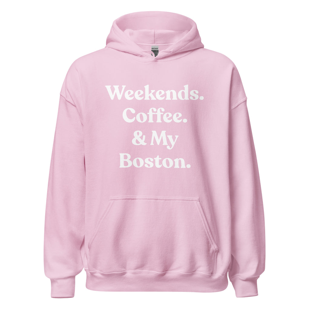 Weekends Coffee And Boston Terrier Unisex Hoodie