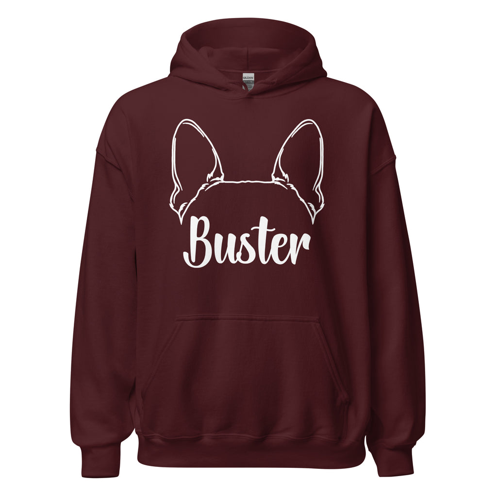 Big Ears With Boston Terrier Name - Custom Unisex Hoodie