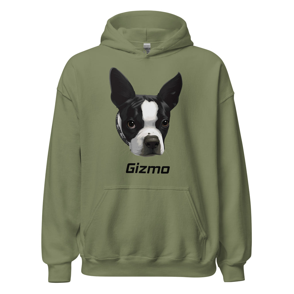 Custom Boston Terrier Dog Unisex Hoodie