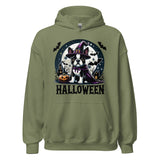 Halloween Witch Boston Terrier Unisex Hoodie