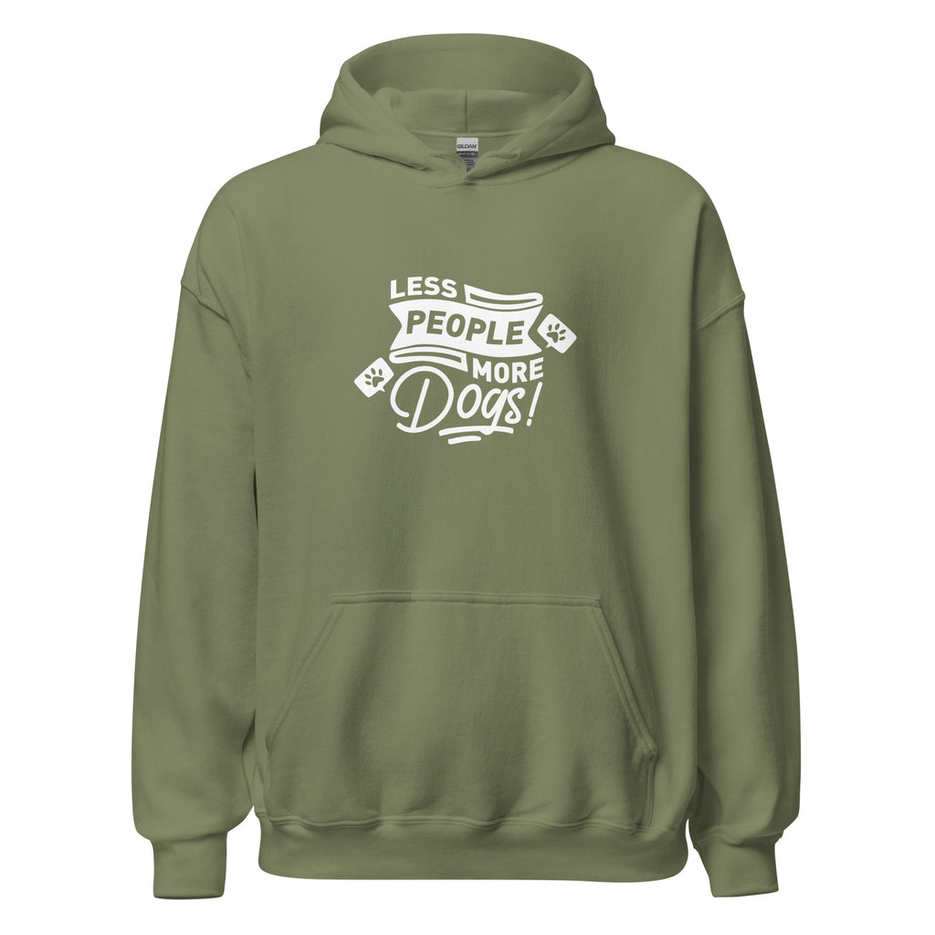 Less People More Dogs Unisex Hoodie