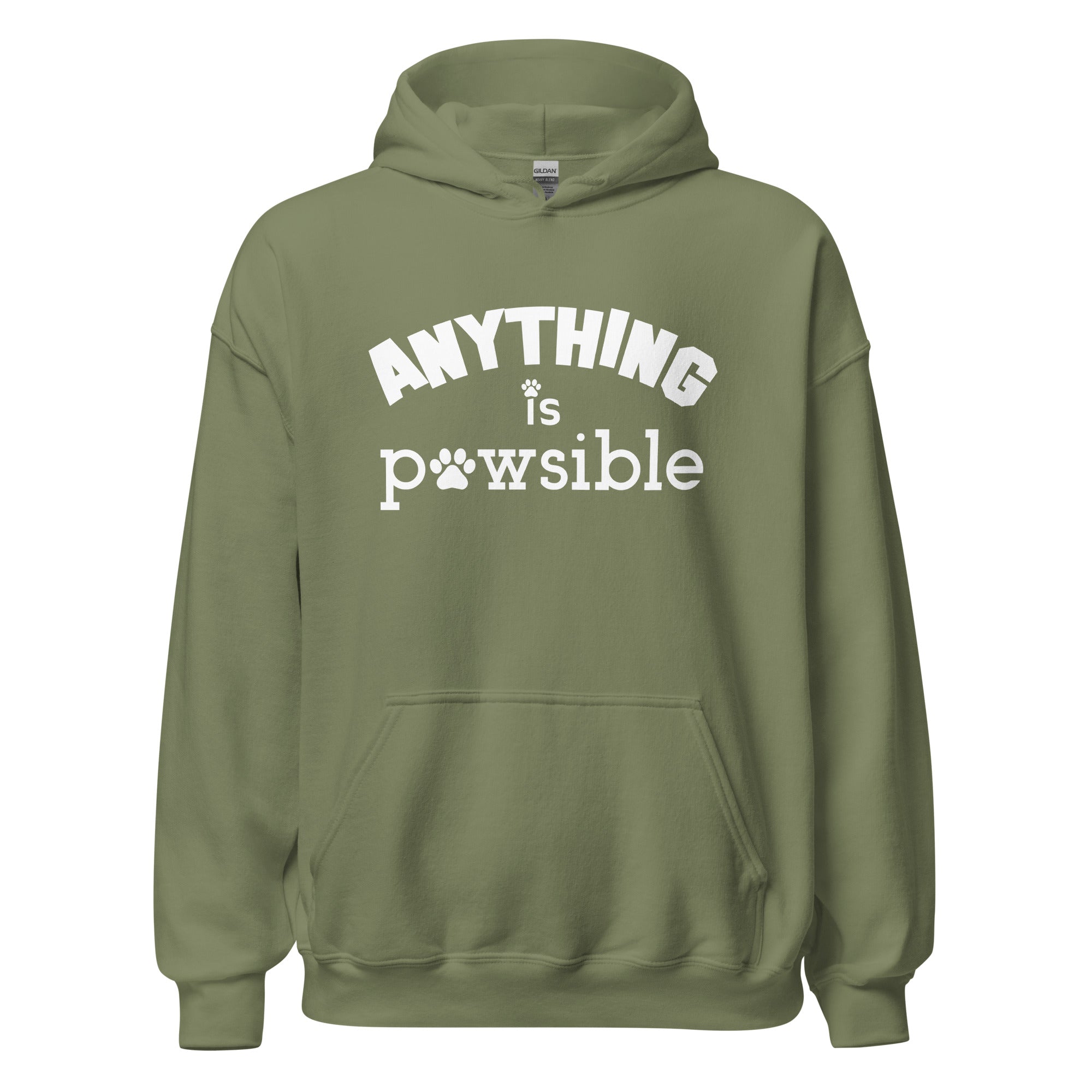 Anything Is Pawsible Unisex Hoodie