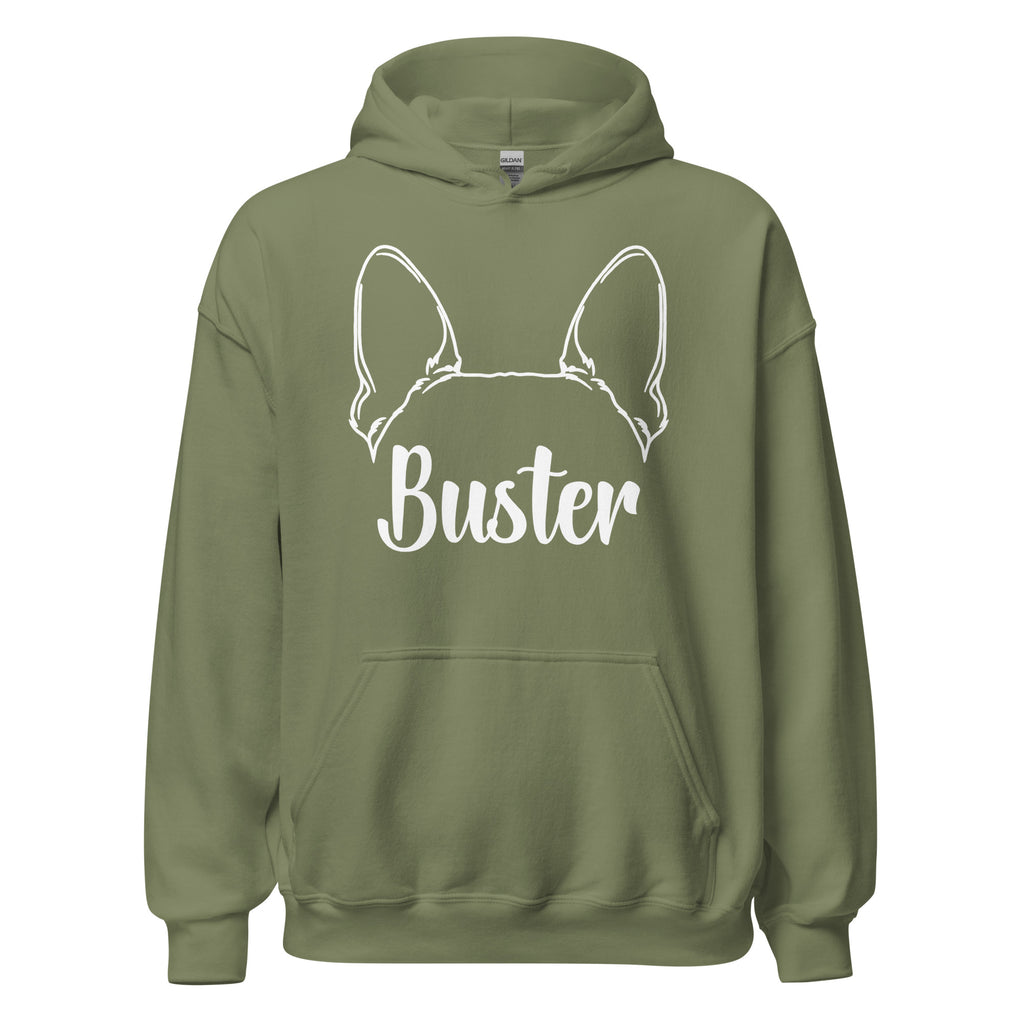 Big Ears With Boston Terrier Name - Custom Unisex Hoodie