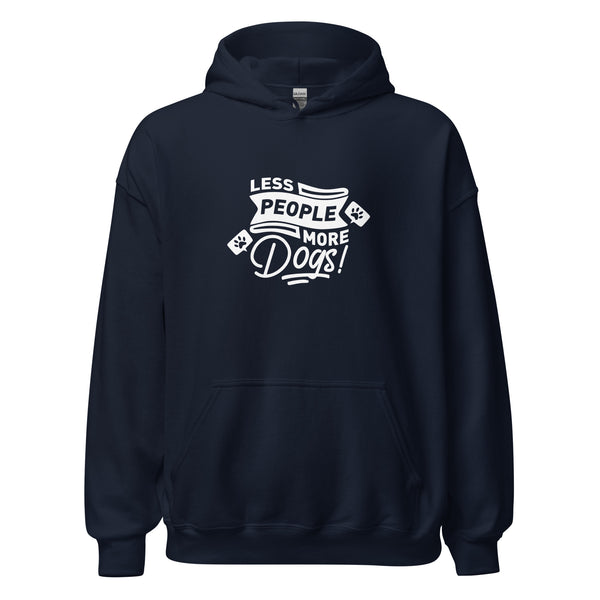 Less People More Dogs Unisex Hoodie