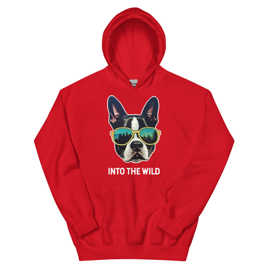 Into The Wild Boston Terrier Unisex Hoodie