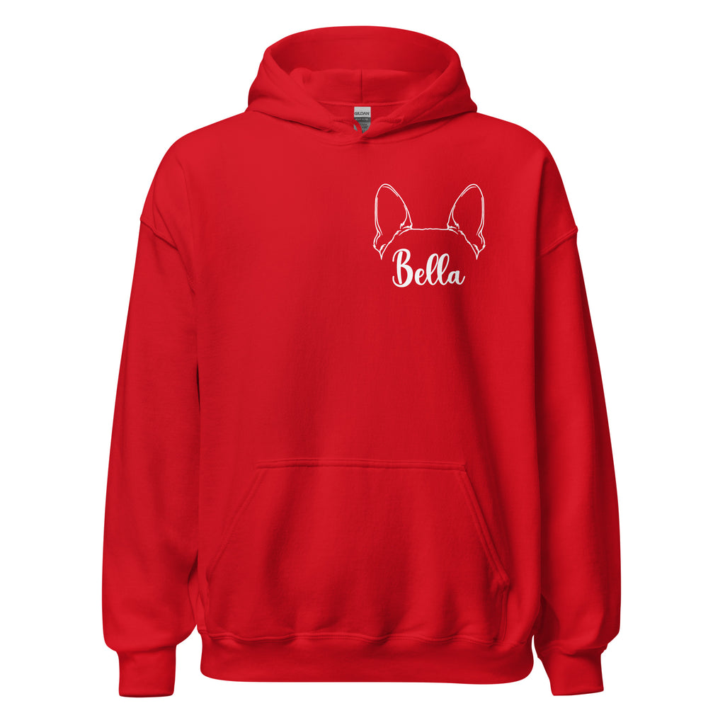 Ears With Boston Terrier Name - Custom Unisex Hoodie