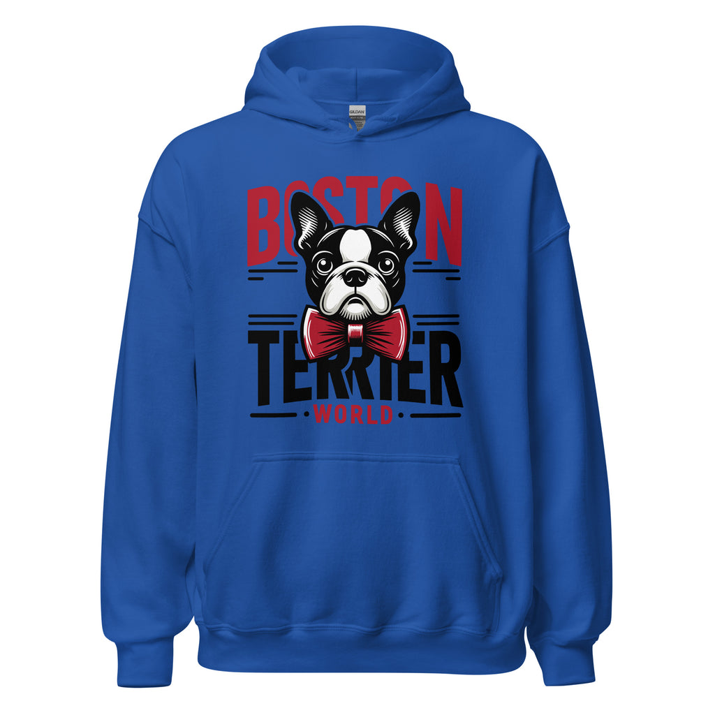 Boston Terrier World Unisex Hoodie