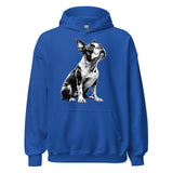 Boston Terrier Line Art Unisex Hoodie