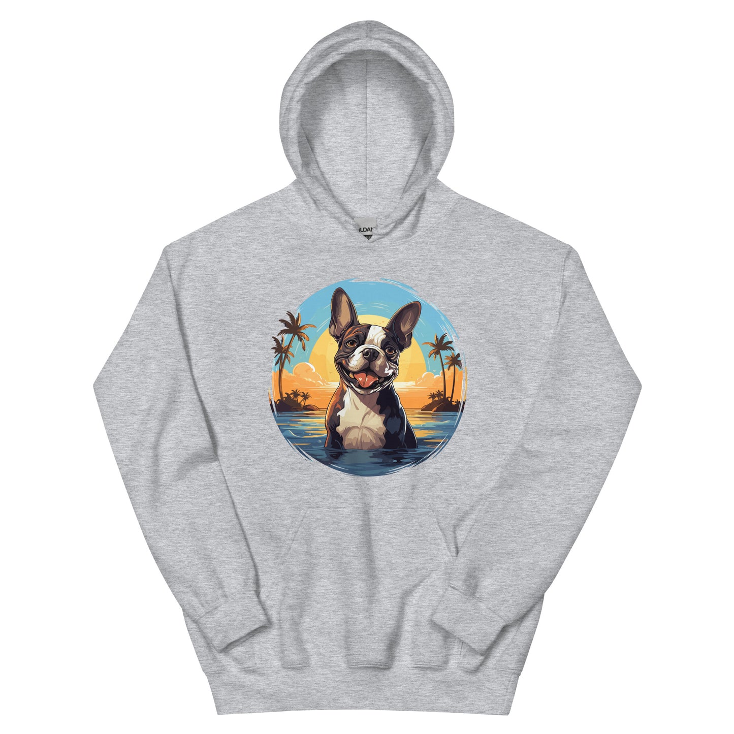 Hawaii Vibe Boston Terrier Hoodie