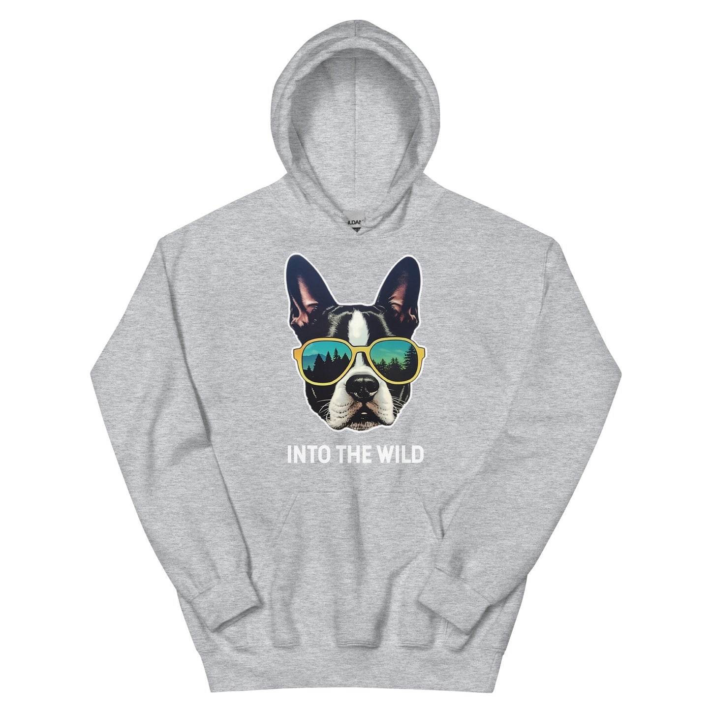 Into The Wild Boston Terrier Unisex Hoodie
