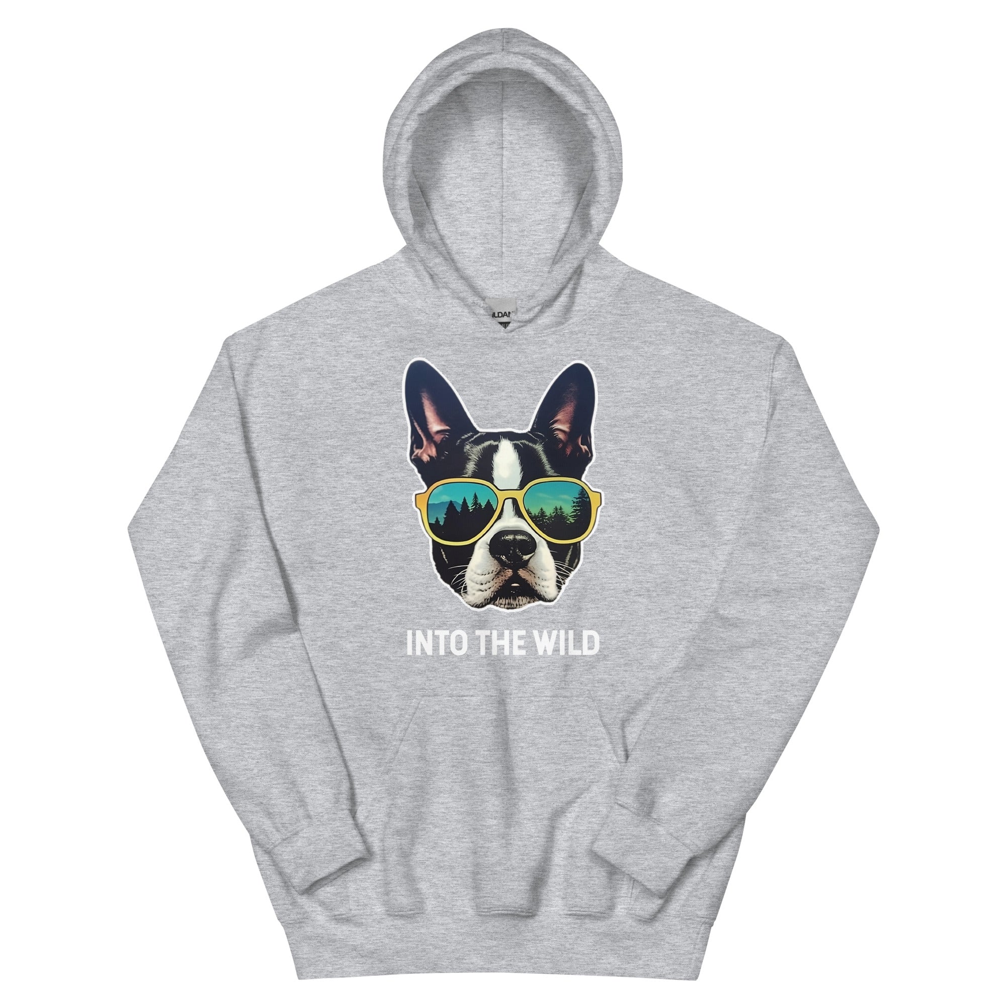 Into The Wild Boston Terrier Unisex Hoodie