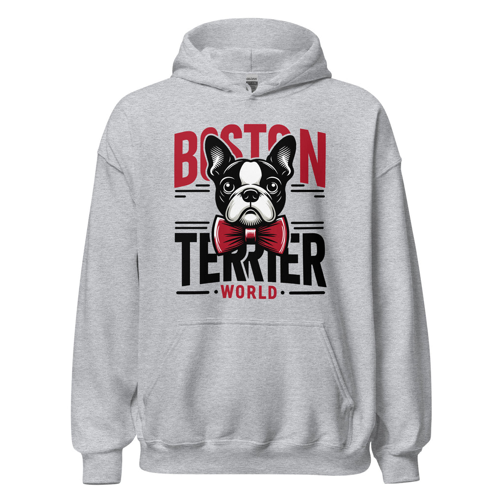 Boston Terrier World Unisex Hoodie