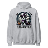 Halloween Witch Boston Terrier Unisex Hoodie