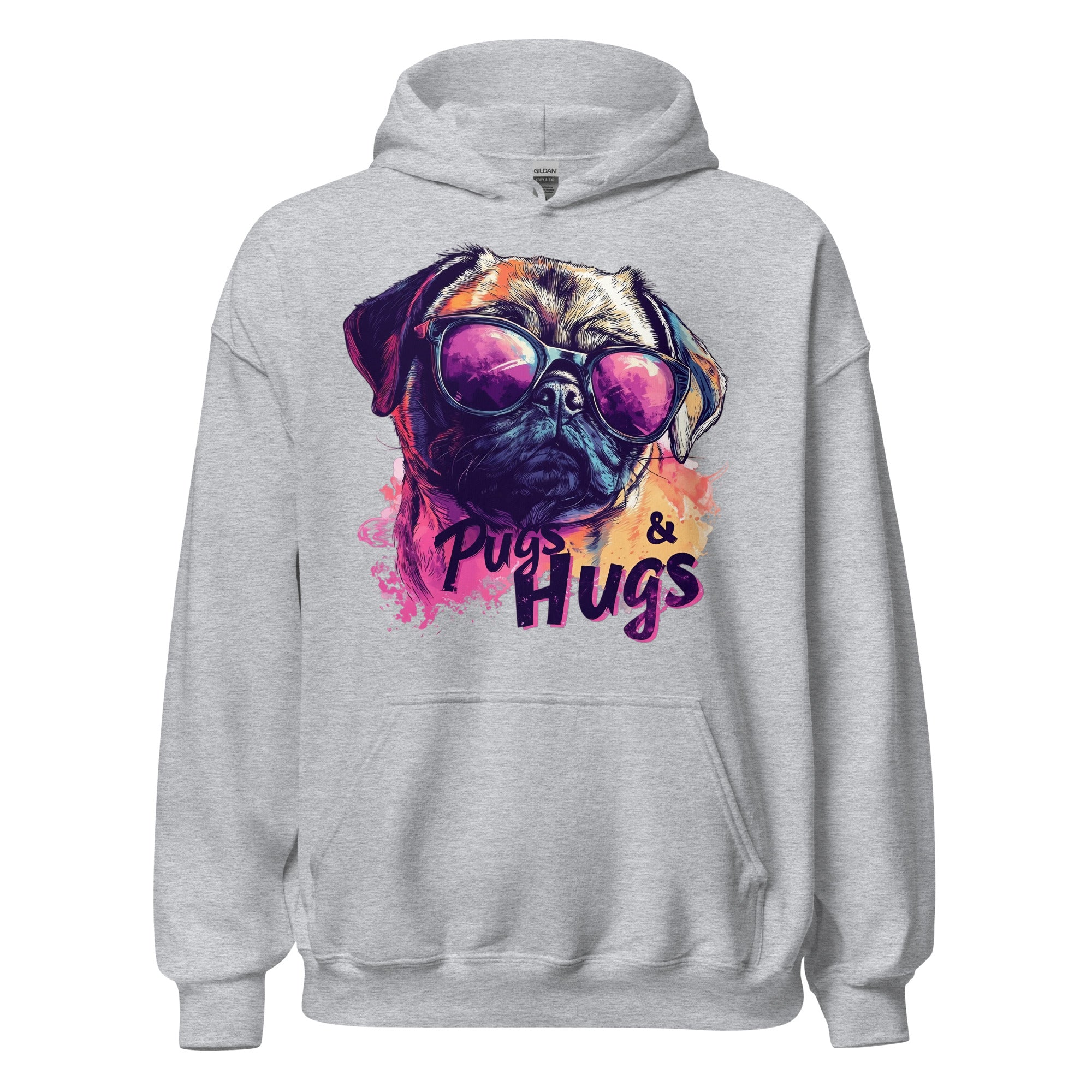 Pugs & Hugs Unisex Hoodie