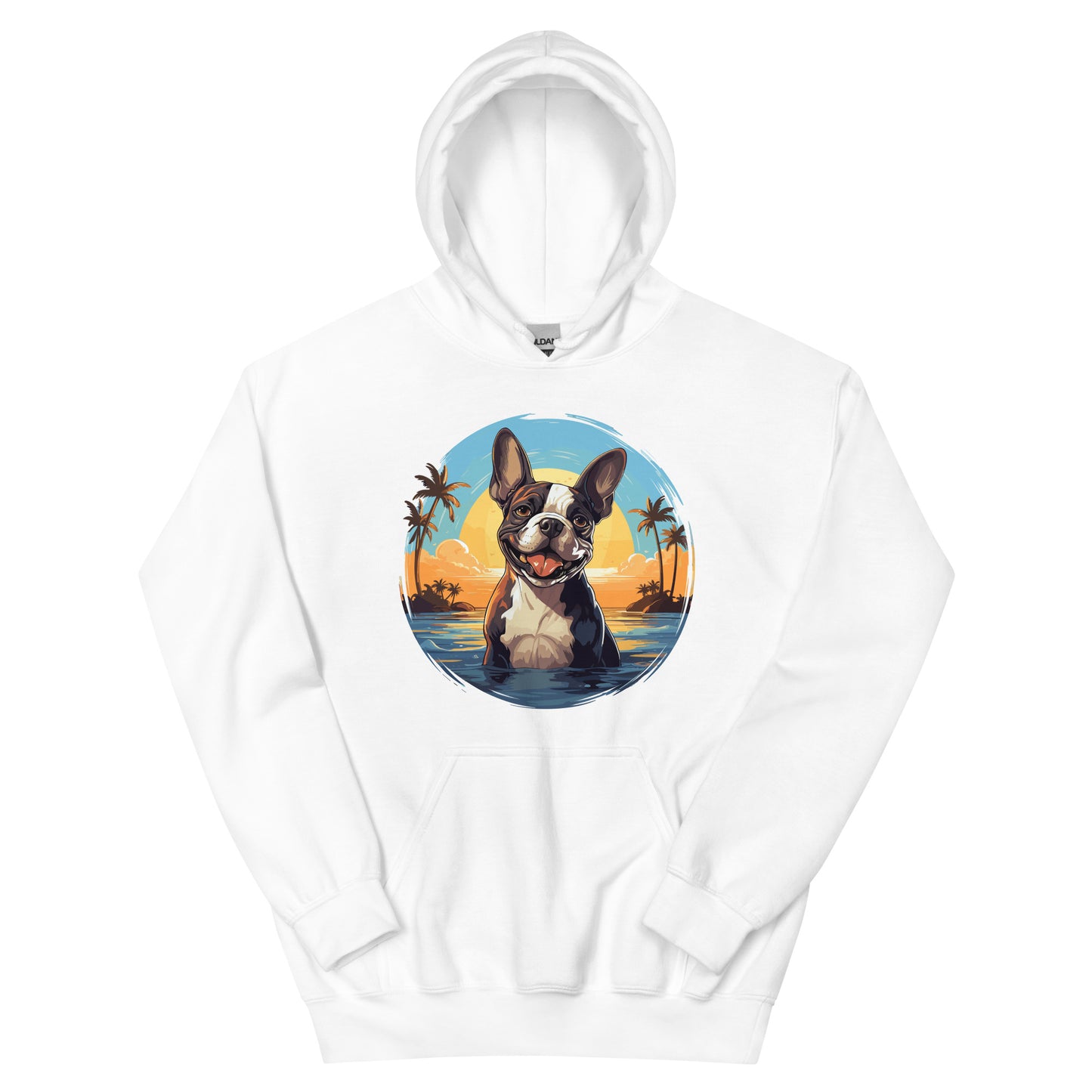Hawaii Vibe Boston Terrier Hoodie