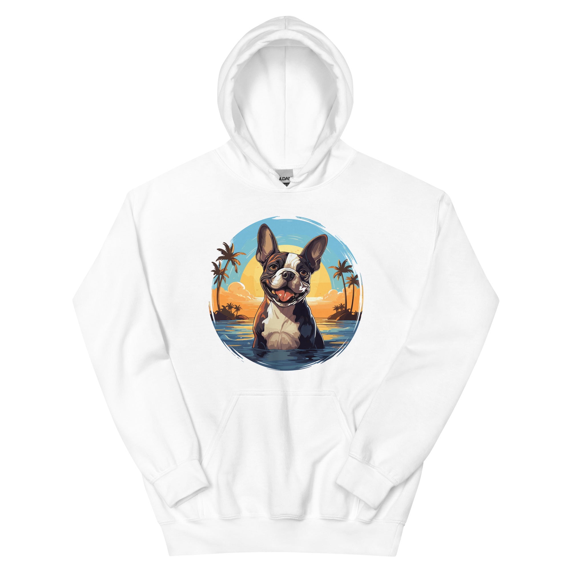 Hawaii Vibe Boston Terrier Hoodie