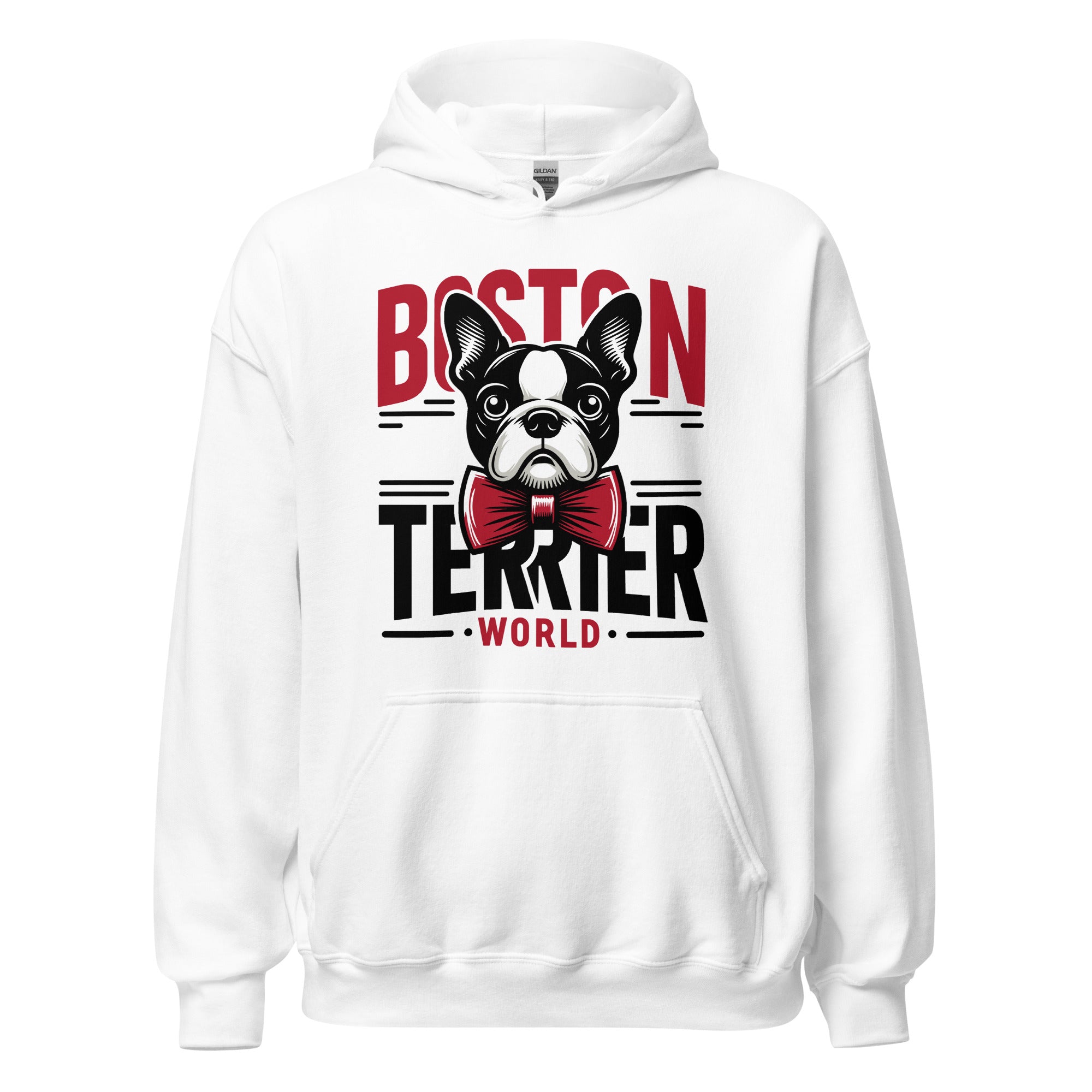 Boston Terrier World Unisex Hoodie