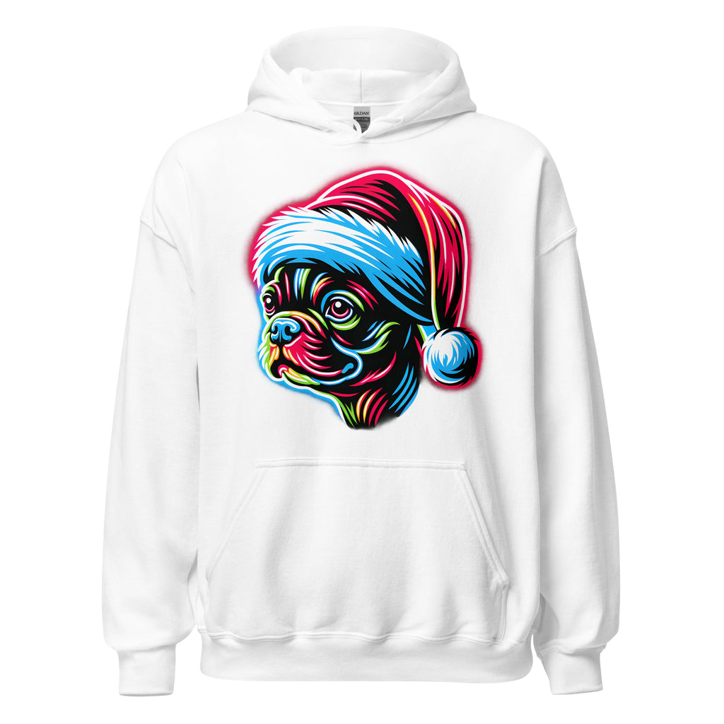 Bright Boston Holiday - Santa Pup Style Unisex Hoodie