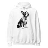 Boston Terrier Line Art Unisex Hoodie